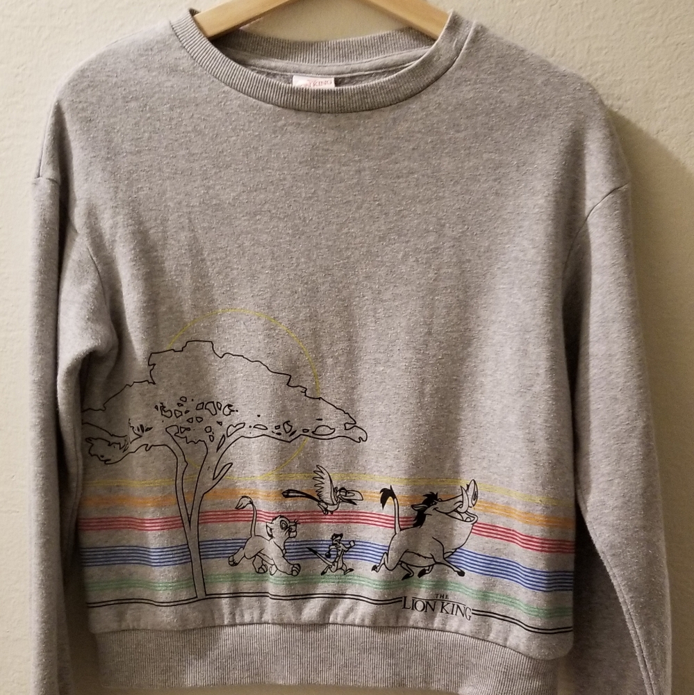 Crop top long sleeve sweater